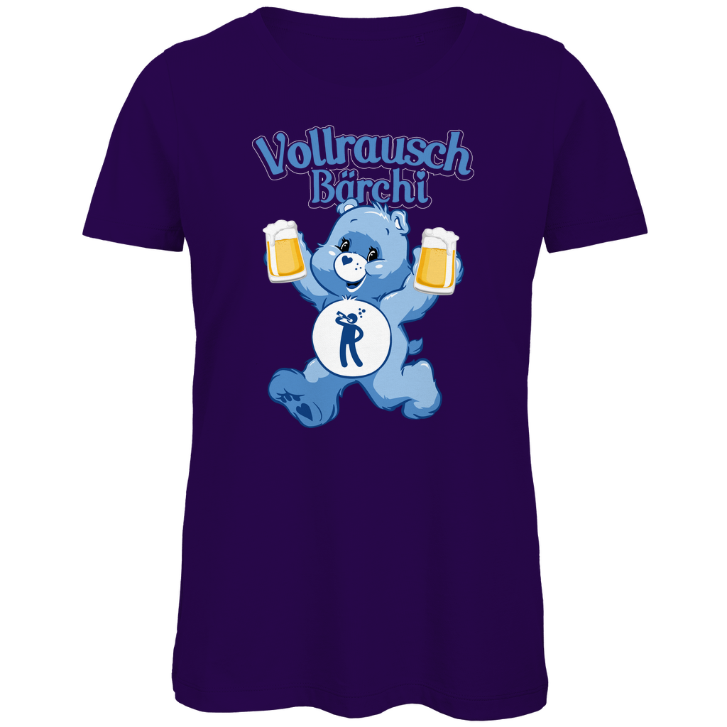 Vollrausch Bärchi - Glücksbärchi - Damen Premium Bio T-Shirt Urban Purple