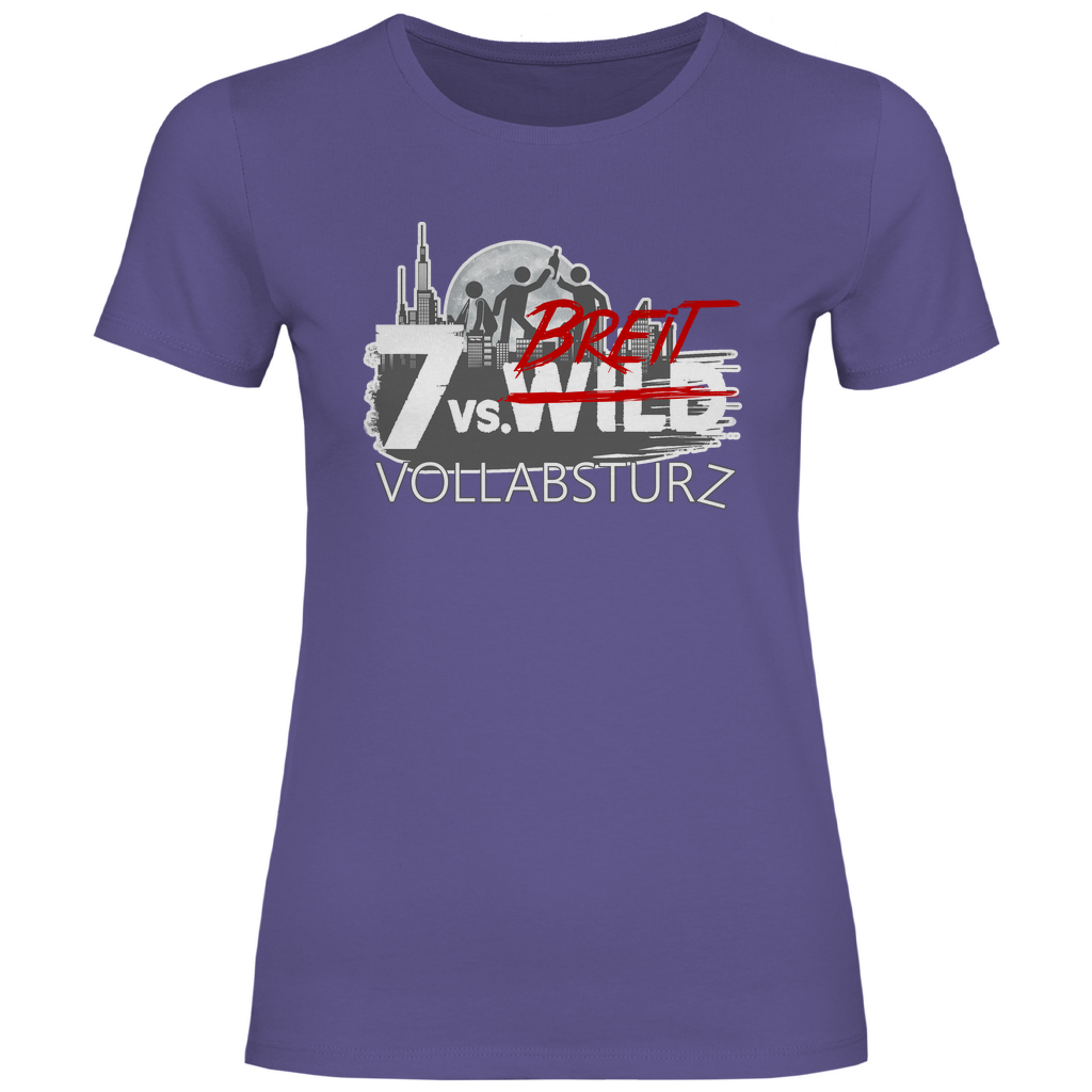 7 vs Breit Vollabsturz - Damenshirt