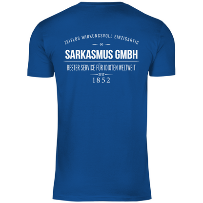Sarkasmus GmbH bester Service für Idioten weltweit - Herren Shirt Royal Blue