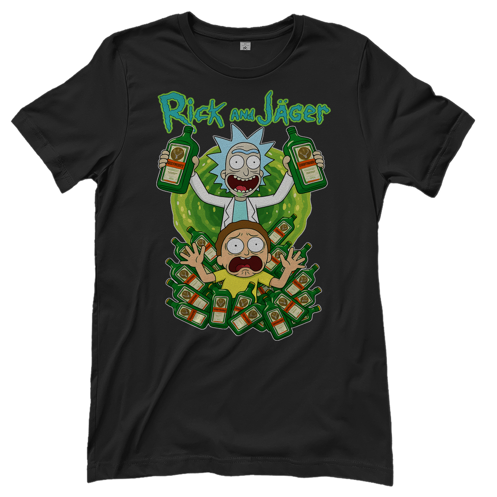 Rick and Jäger mit Morty Jägermeister - Damen T-Shirt