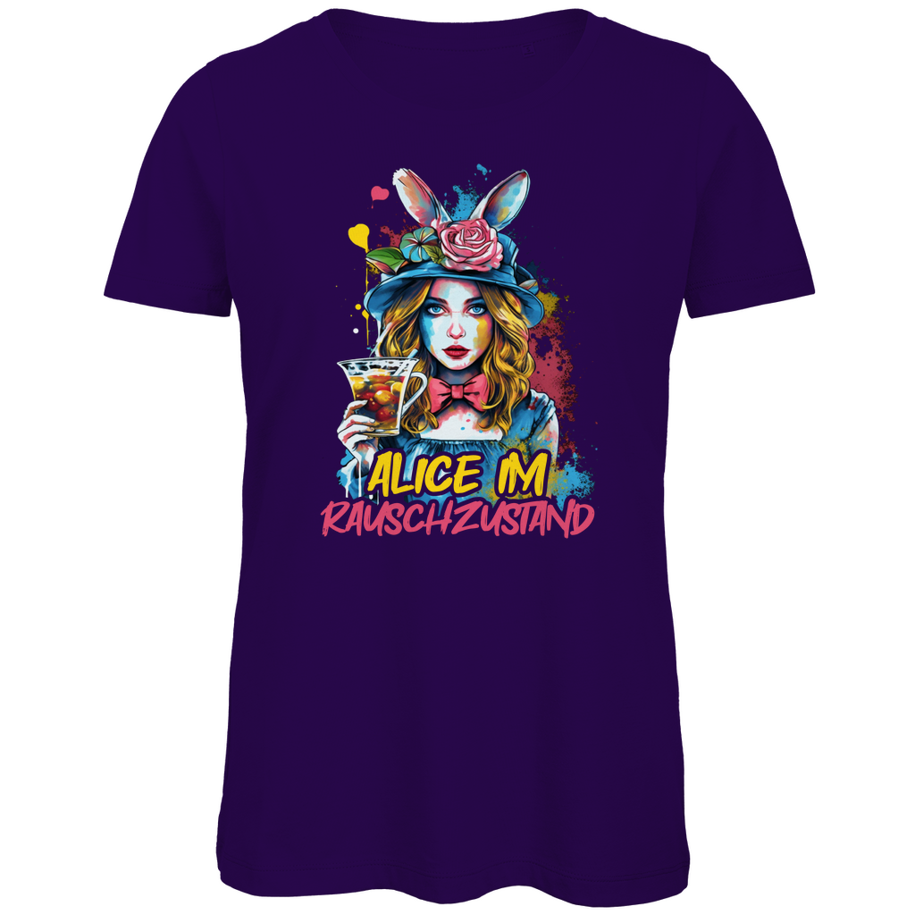 Alice im Rauschzustand Bunt - Damen Premium Bio T-Shirt