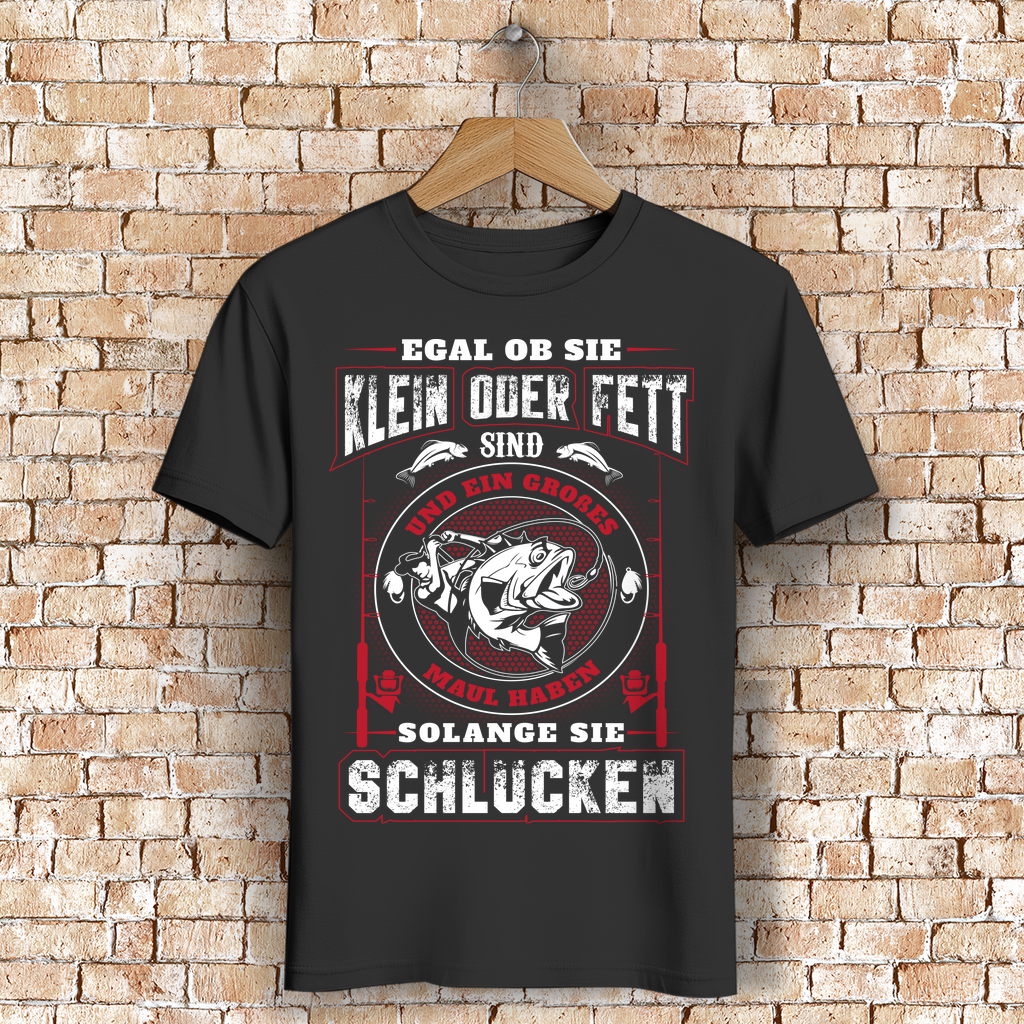 Lustiges Angler Shirt – Solange sie schlucken – Herren Bio T-Shirt