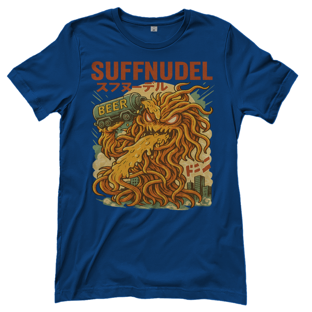Suffnudel Bier Monster Nudel Kaiju - Damen T-Shirt Royal Blue