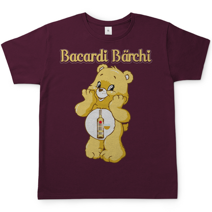 Bacardi Bärchi - Glücksbärchi - Herren Shirt Burgundy