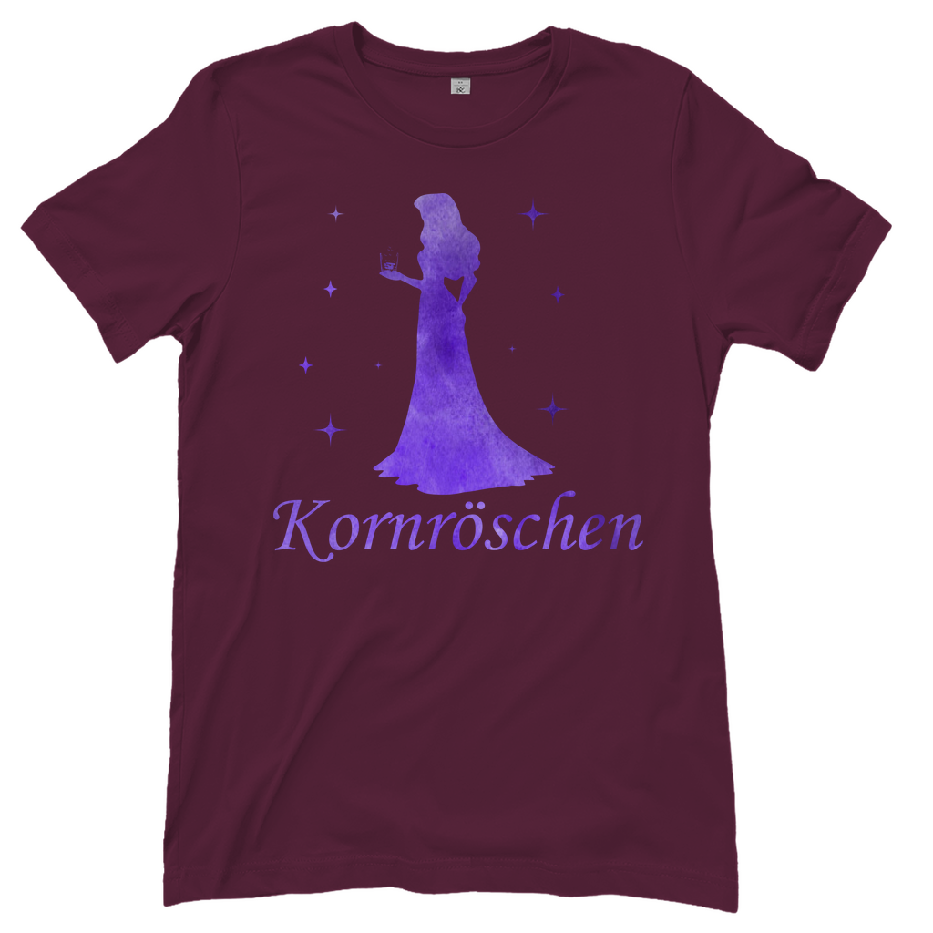 Kornröschen - Prinzessin Aquarell - Damenshirt Burgundy