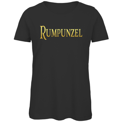 Rumpunzel - Prinzessin Gold - Damen Premium Bio T-Shirt Black