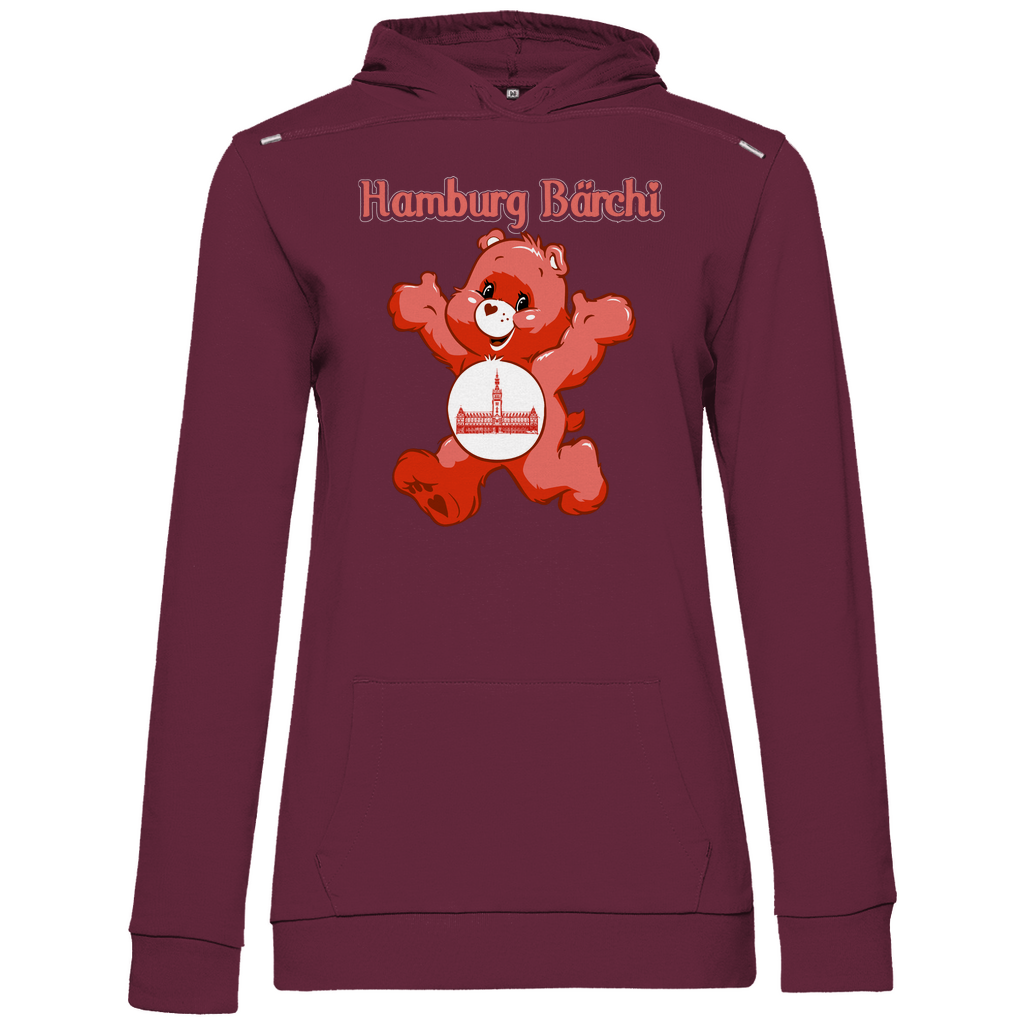 Hamburg Bärchi - Glücksbärchi - Damen Hoodie Wine