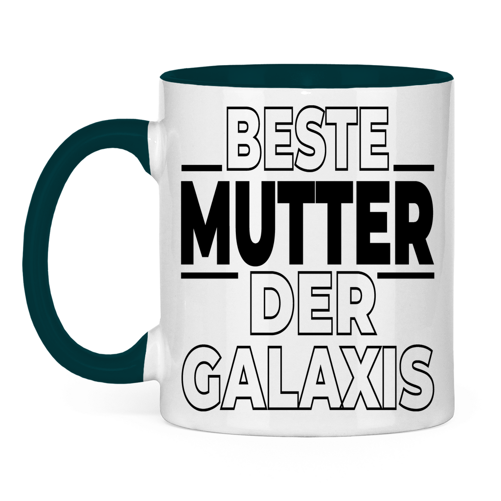 Beste Mutter der Galaxis - Tasse zweifarbig