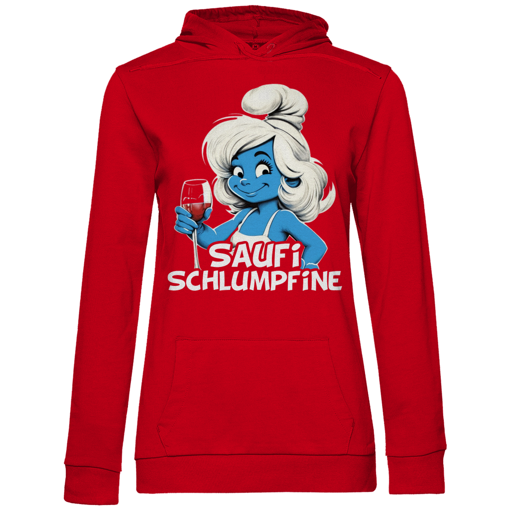 Saufi Schlumpfine Grafik - Damen Hoodie