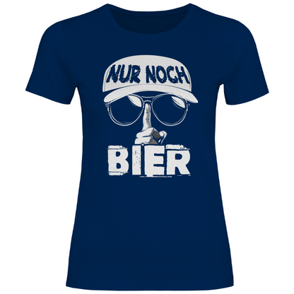Nur noch ein Bier - Damenshirt Navy