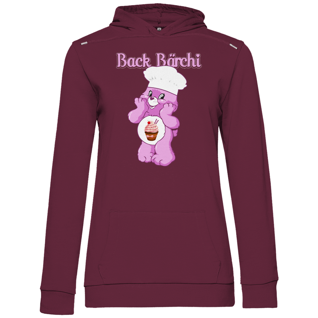 Back Bärchi - Glücksbärchi - Damen Hoodie Wine