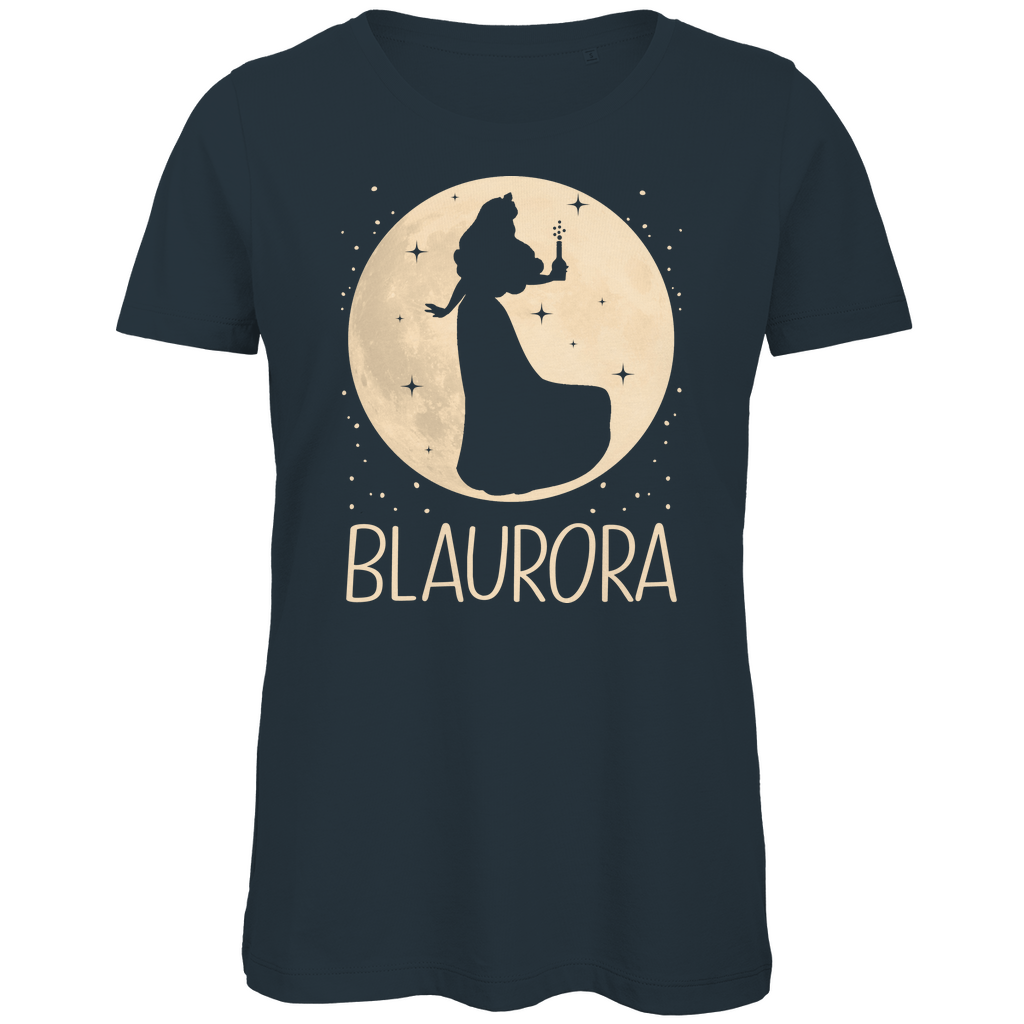 Mond Prinzessin - Blaurora - Damen Premium Bio T-Shirt Dark Grey