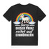 Einhorn Shirt Männer Sorry Prinz reitet auf Einhörnern LGBTQ Rainbow Statement Black