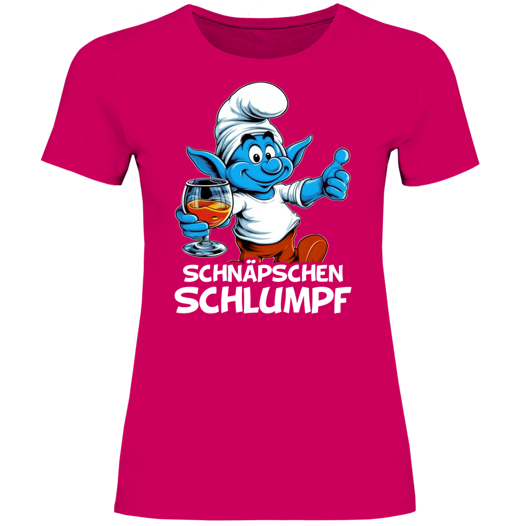 Schnäpschen Schlumpf Grafik - Damenshirt