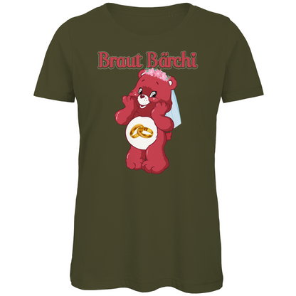 Braut Bärchi - Glücksbärchi - Damen Premium Bio T-Shirt Khaki
