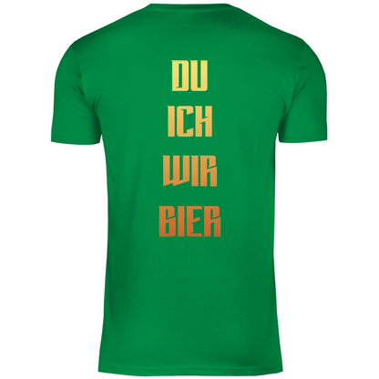 Strammsein Du Ich Wir Bier - Herren Shirt