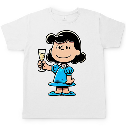 Lucy van Pelt mit Sekt -  Die Peanuts - Herren Shirt
