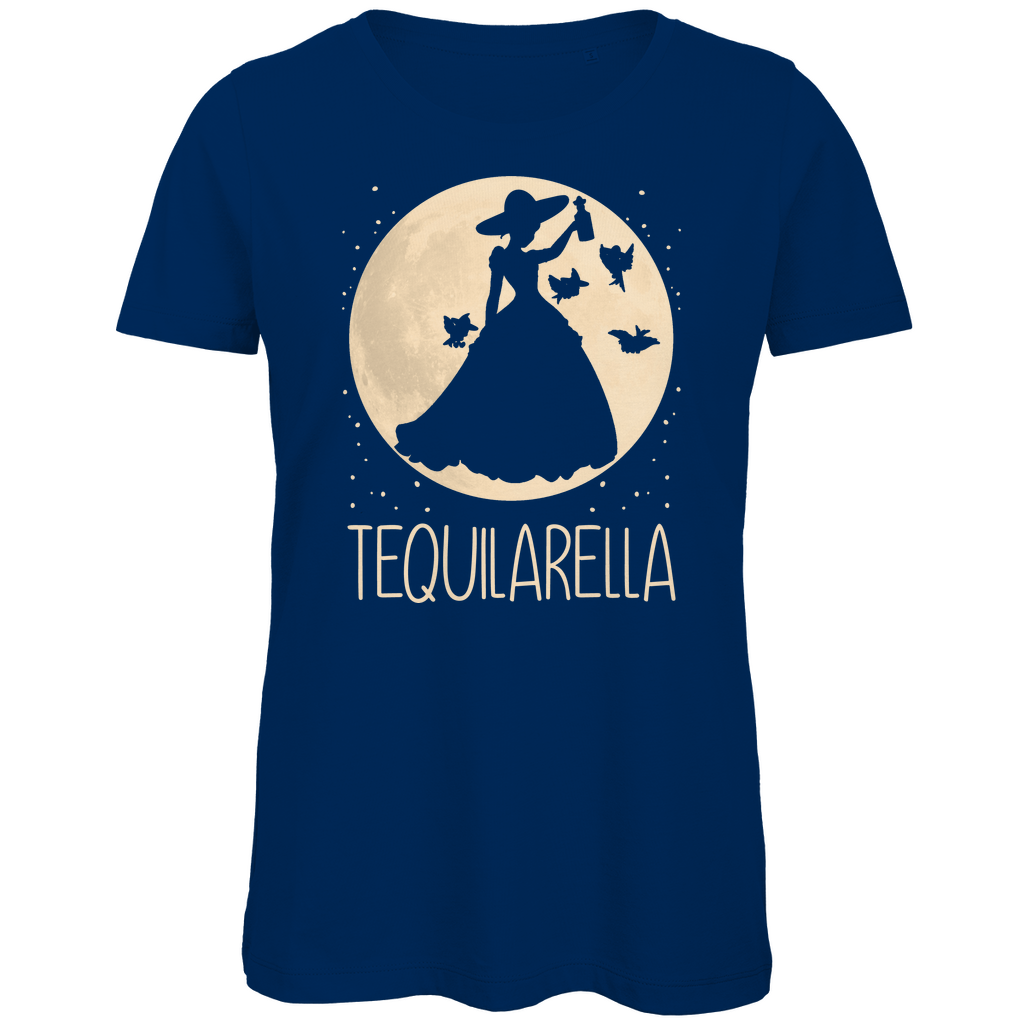 Mond Prinzessin - Tequilarella - Damen Premium Bio T-Shirt Navy