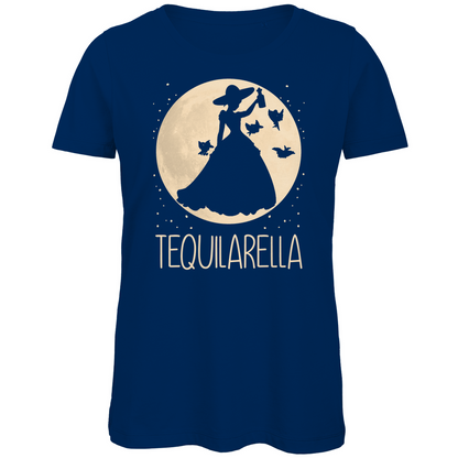 Mond Prinzessin - Tequilarella - Damen Premium Bio T-Shirt Navy