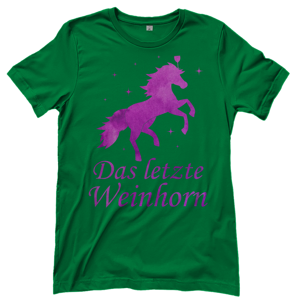Das letzte Weinhorn - Prinzessin Aquarell - Damenshirt Kelly Green