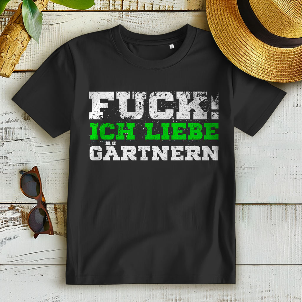 Gärtnerin Shirt Damen – Fuck ich liebe Gärtnern – Lustiges Garten Funshirt