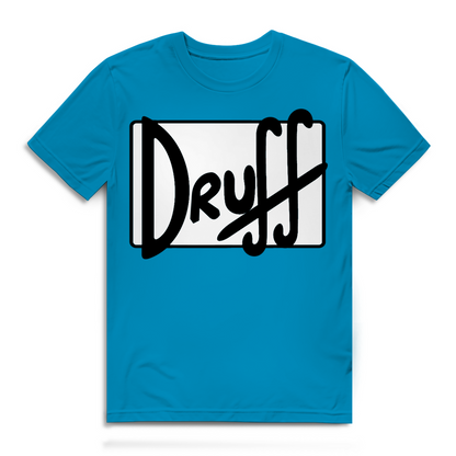 Herren Premium Bio T-Shirt druﬀ – Bold Retro Logo Design im Cartoon-Style Atoll