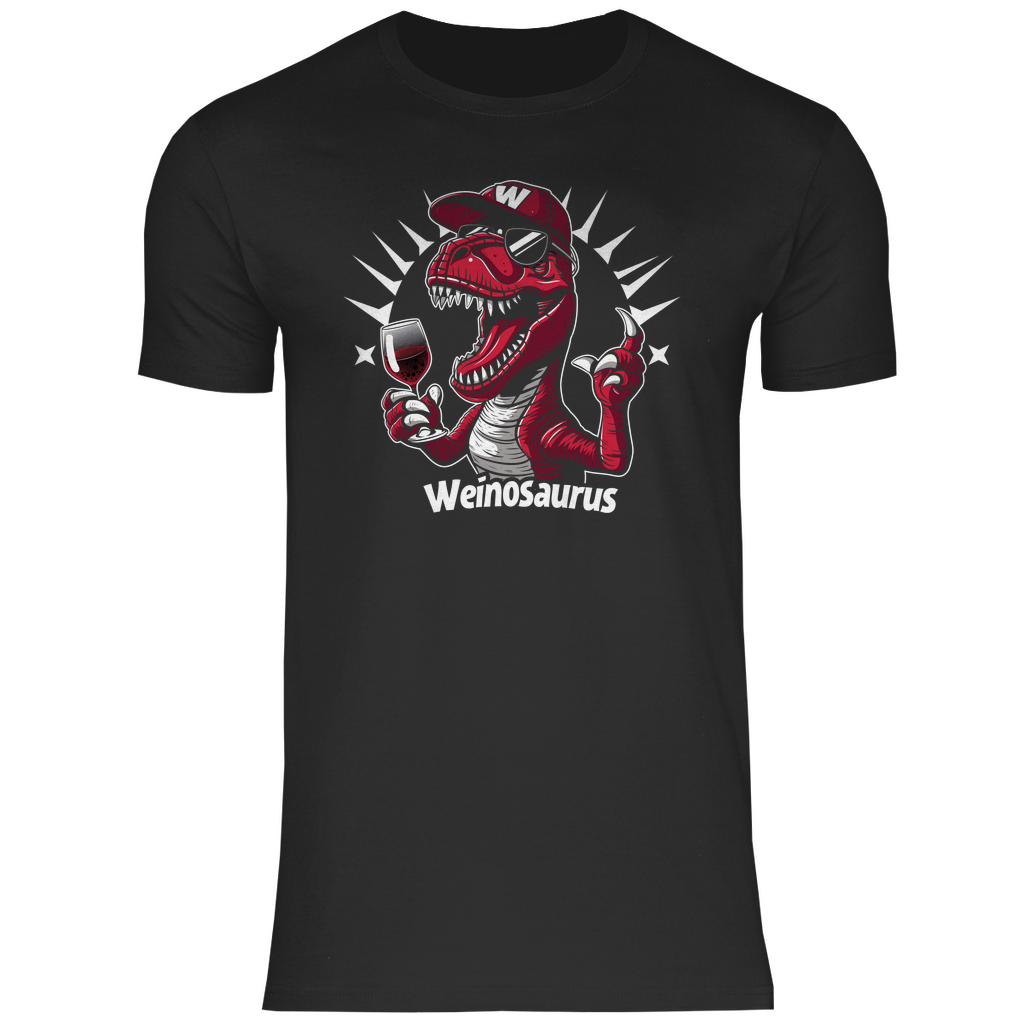 Weinosaurus - Herren Shirt Black