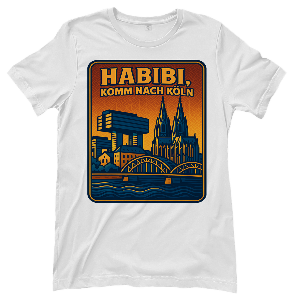 Habibi komm nach Köln - Damen T-Shirt White