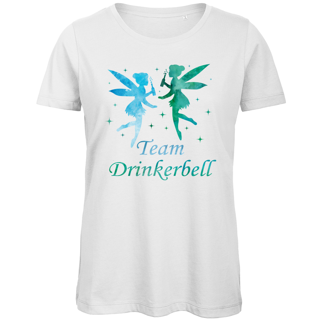 Team Drinkerbell - Prinzessin Aquarell - Damen Premium Bio T-Shirt White