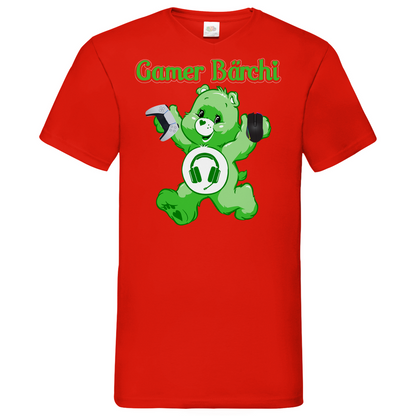 Gamer Bärchi - Glücksbärchi - Herren V-Neck Shirt