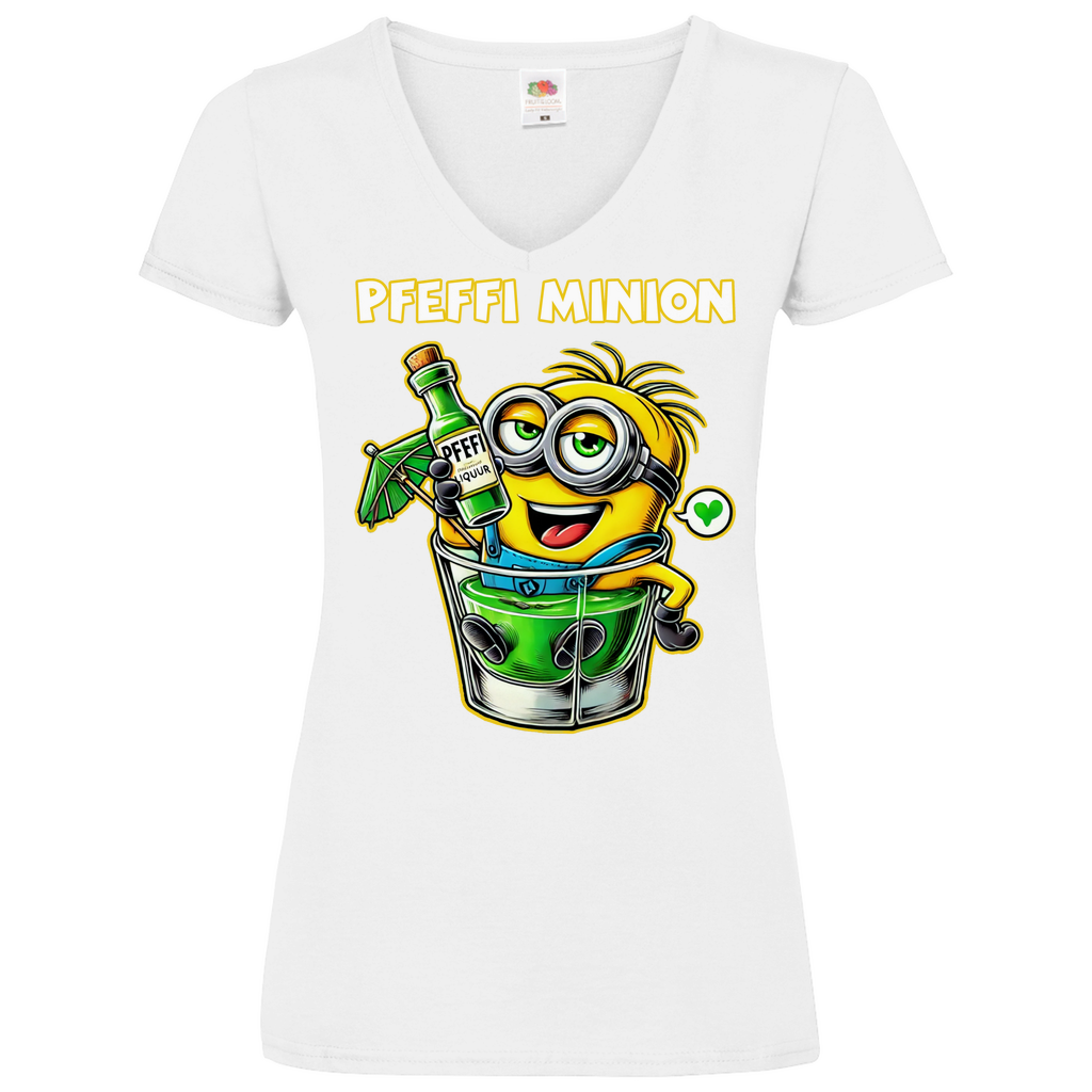 Pfeffi Minion - V-Neck Damenshirt