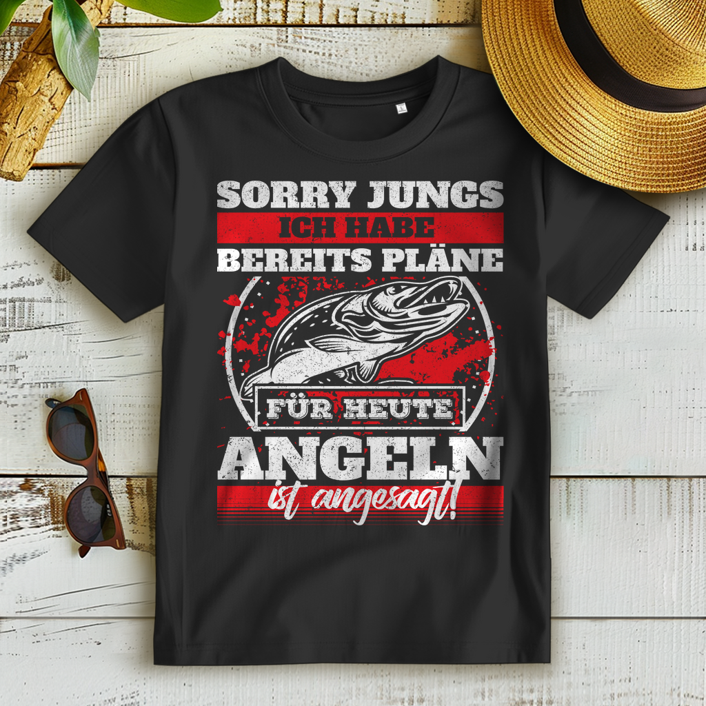 Sorry Jungs ich habe bereits Pläne – heute geht’s Angeln Damen Bio T‑Shirt