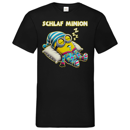 Schlaf Minion - Herren V-Neck Shirt