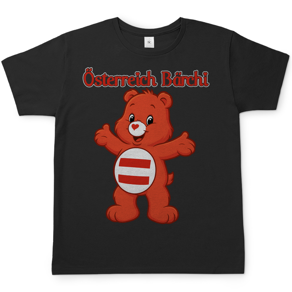 Österreich Bärchi - Glücksbärchi - Herren T-Shirt Black