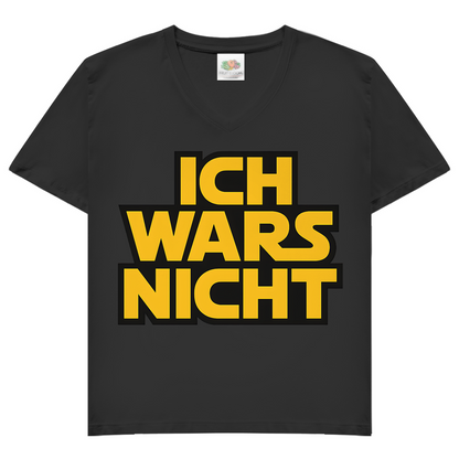 Ich Wars Nicht - Damen V-Neck T-Shirt Black