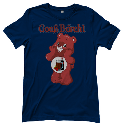 Goaß Bärchi - Glücksbärchi - Damenshirt Navy