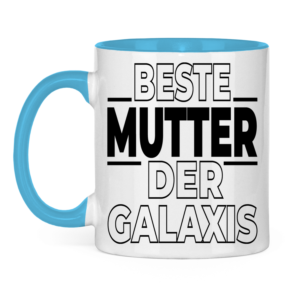 Beste Mutter der Galaxis - Tasse zweifarbig