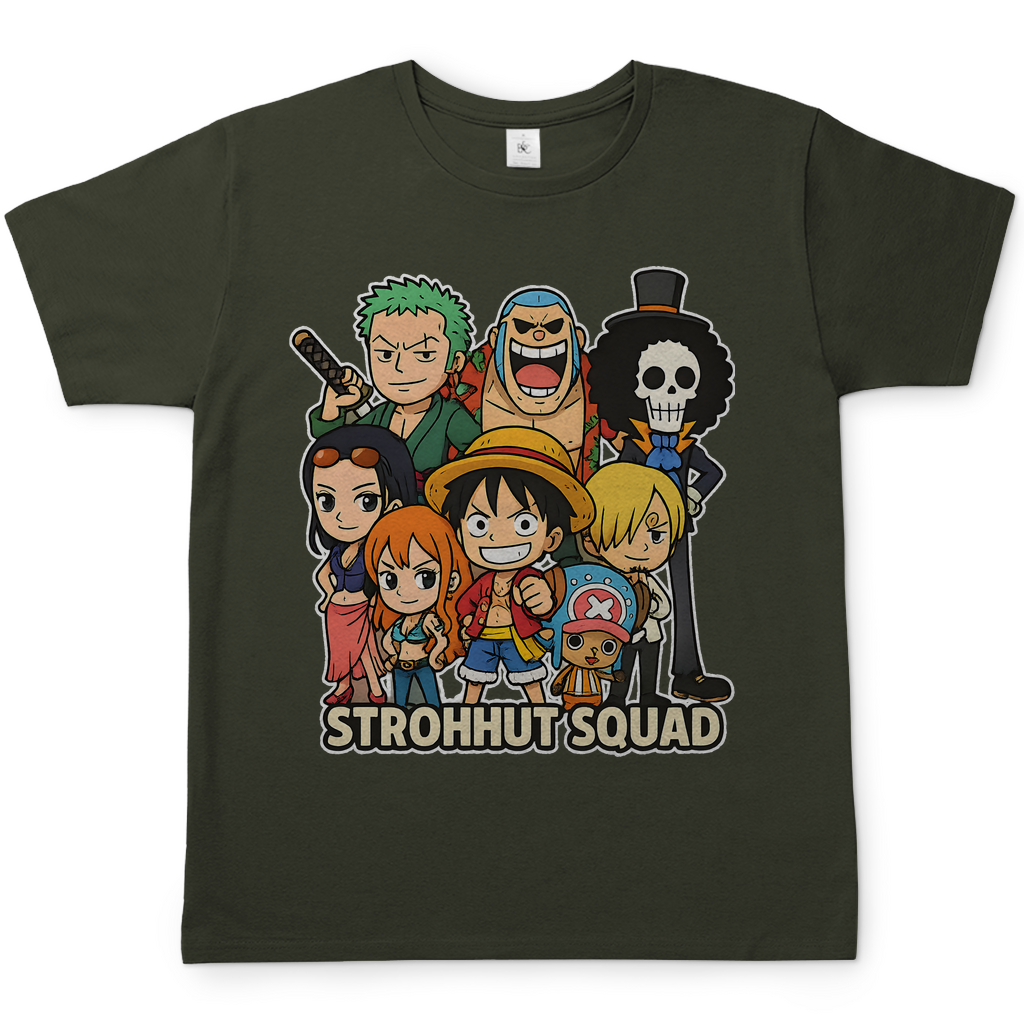 One Piece Strohhut Squad - Herren T-Shirt Urban Khaki