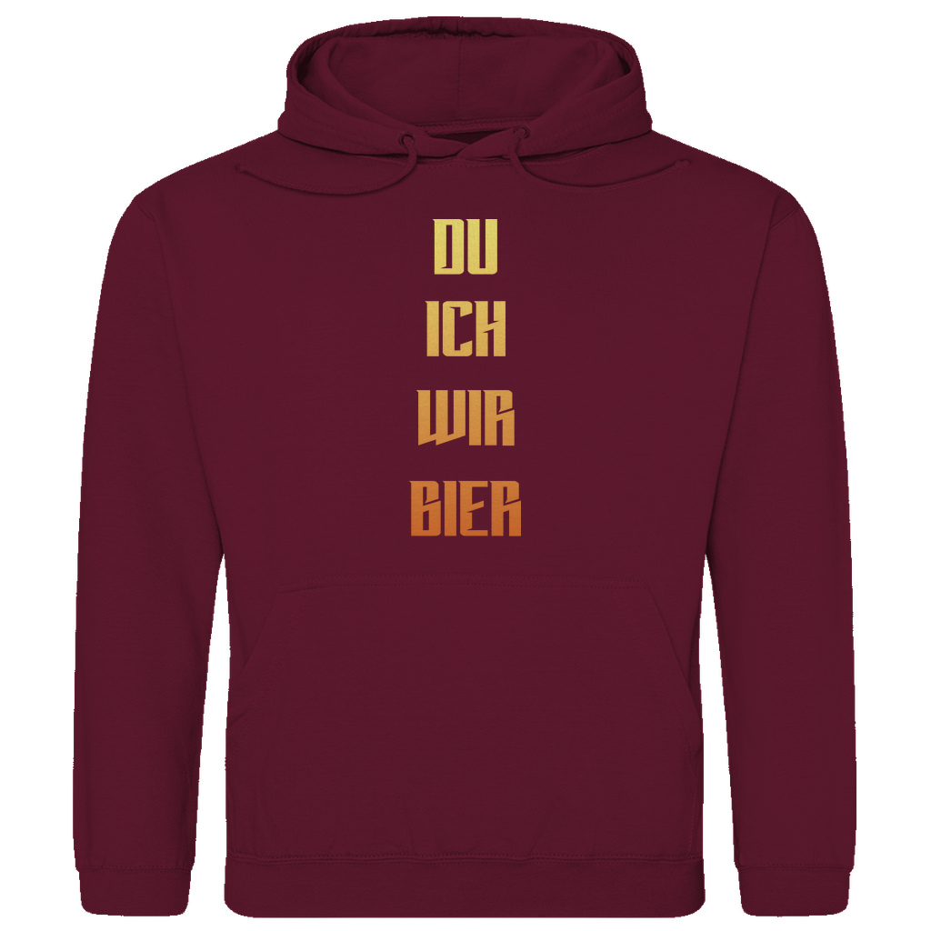 Strammsein Du Ich Wir Bier - Herren Hoodie