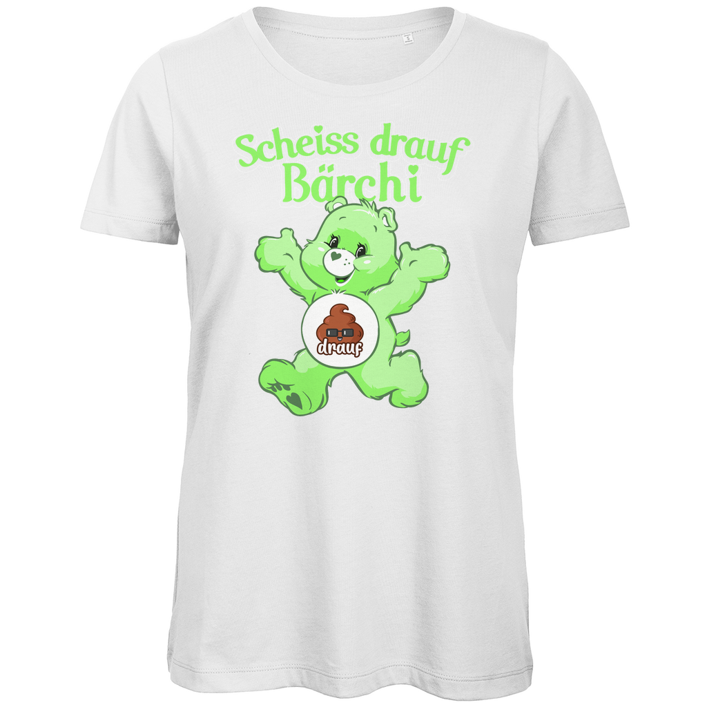 Scheiss drauf Bärchi - Glücksbärchi - Damen Premium Bio T-Shirt White