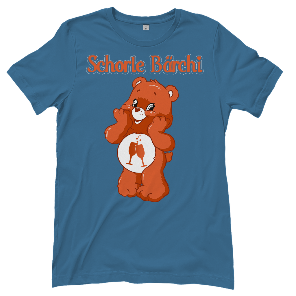Schorle Bärchi - Glücksbärchi - Damenshirt Stone Blue