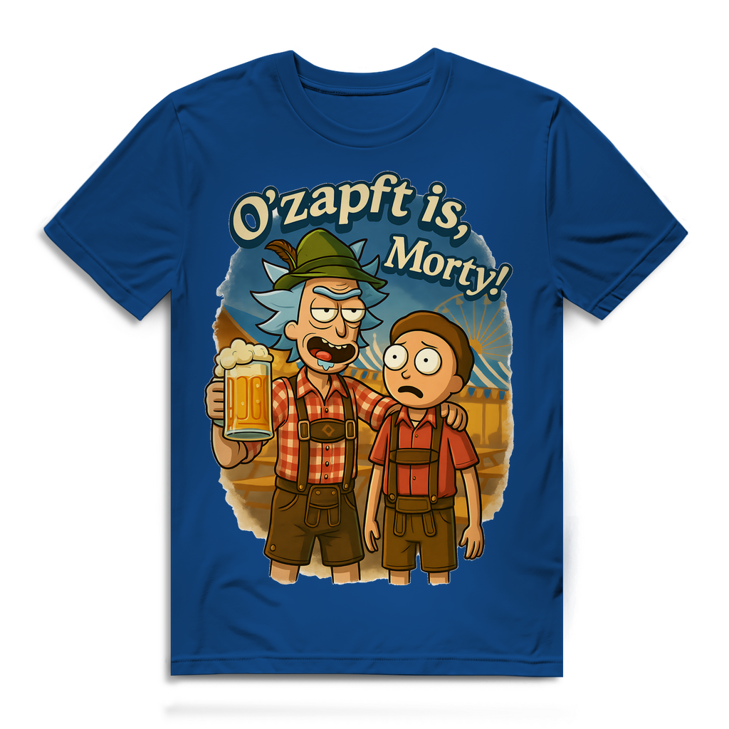 O´Zapft is Morty! Rick &amp; Morty Oktoberfest Bier - Herren Premium Bio T-Shirt Royal Blue