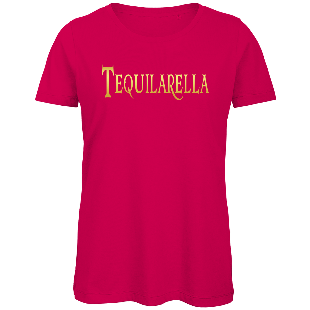 Tequilarella - Prinzessin Gold - Damen Premium Bio T-Shirt Fuchsia