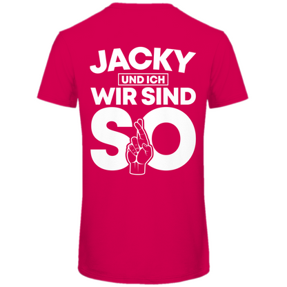 Jacky und ich wir sind so Jack Daniels - Herren Premium Bio T-Shirt