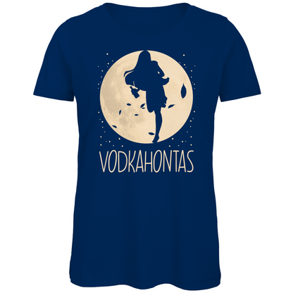 Mond Prinzessin - Vodkahontas - Damen Premium Bio T-Shirt Navy
