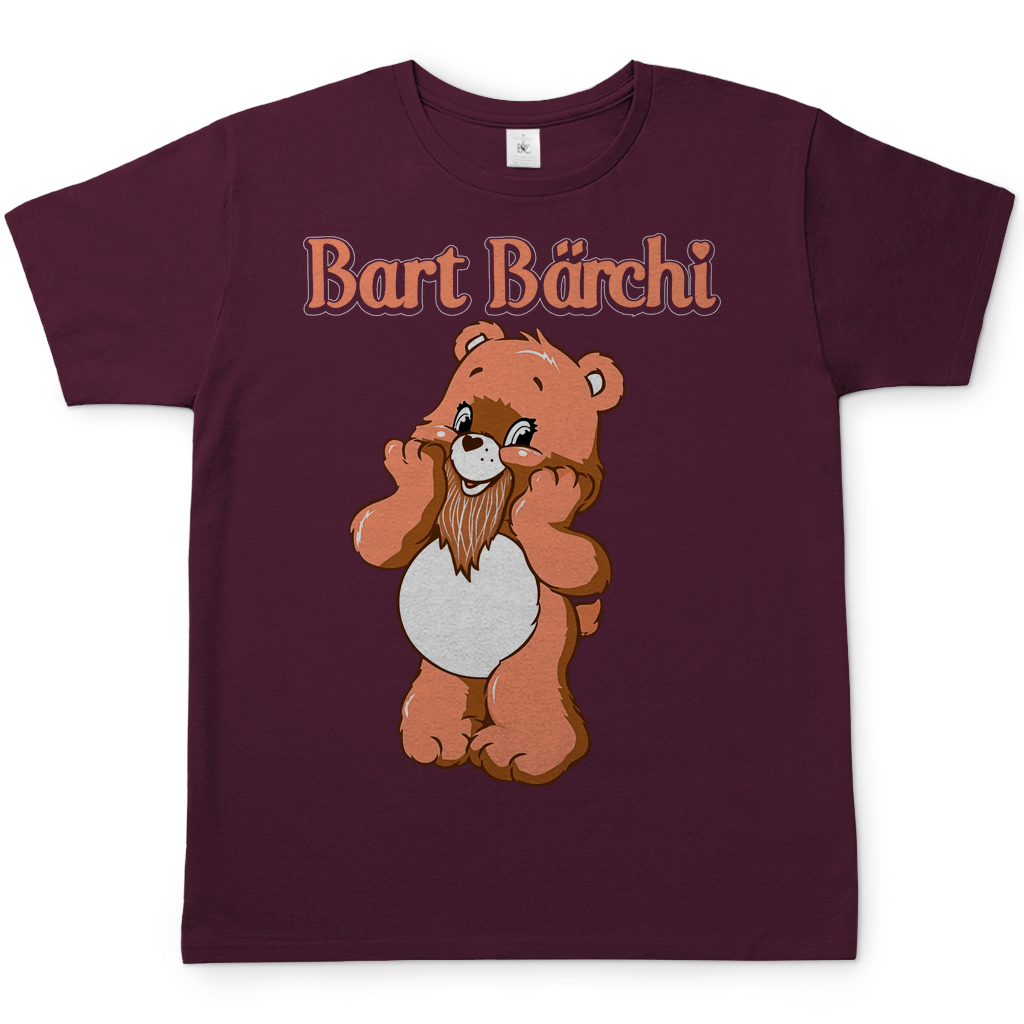 Bart Bärchi - Glücksbärchi - Herren Shirt Burgundy