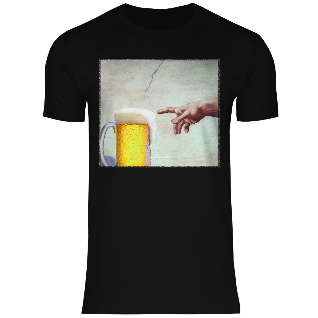 Gottes Hand mit Bier - Herren Shirt