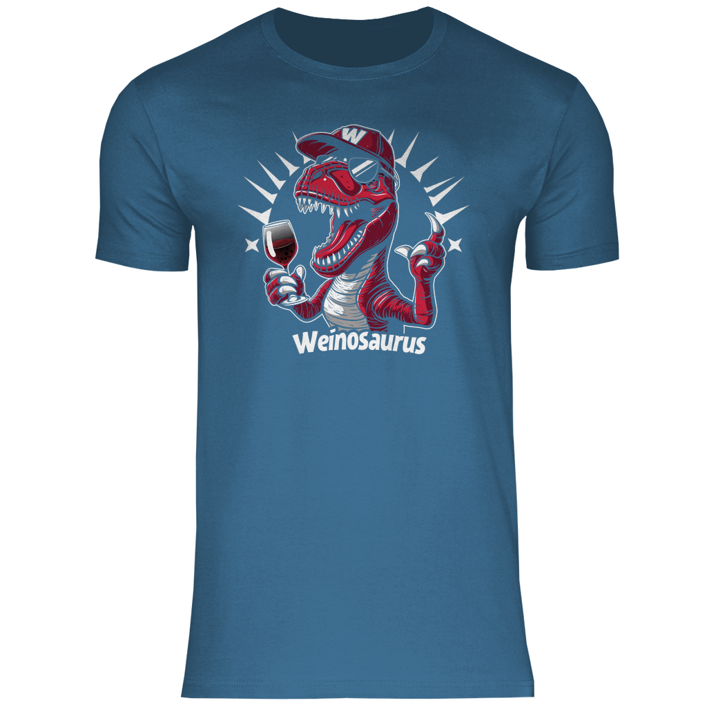 Weinosaurus - Herren Shirt Stone Blue