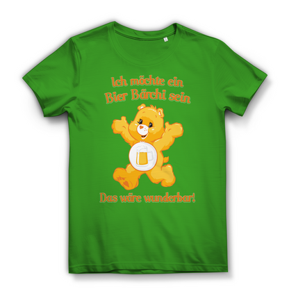 Damen Premium Bio T-Shirt Ich möchte ein Bier Bärchi sein das wäre wunderbar! Real Green