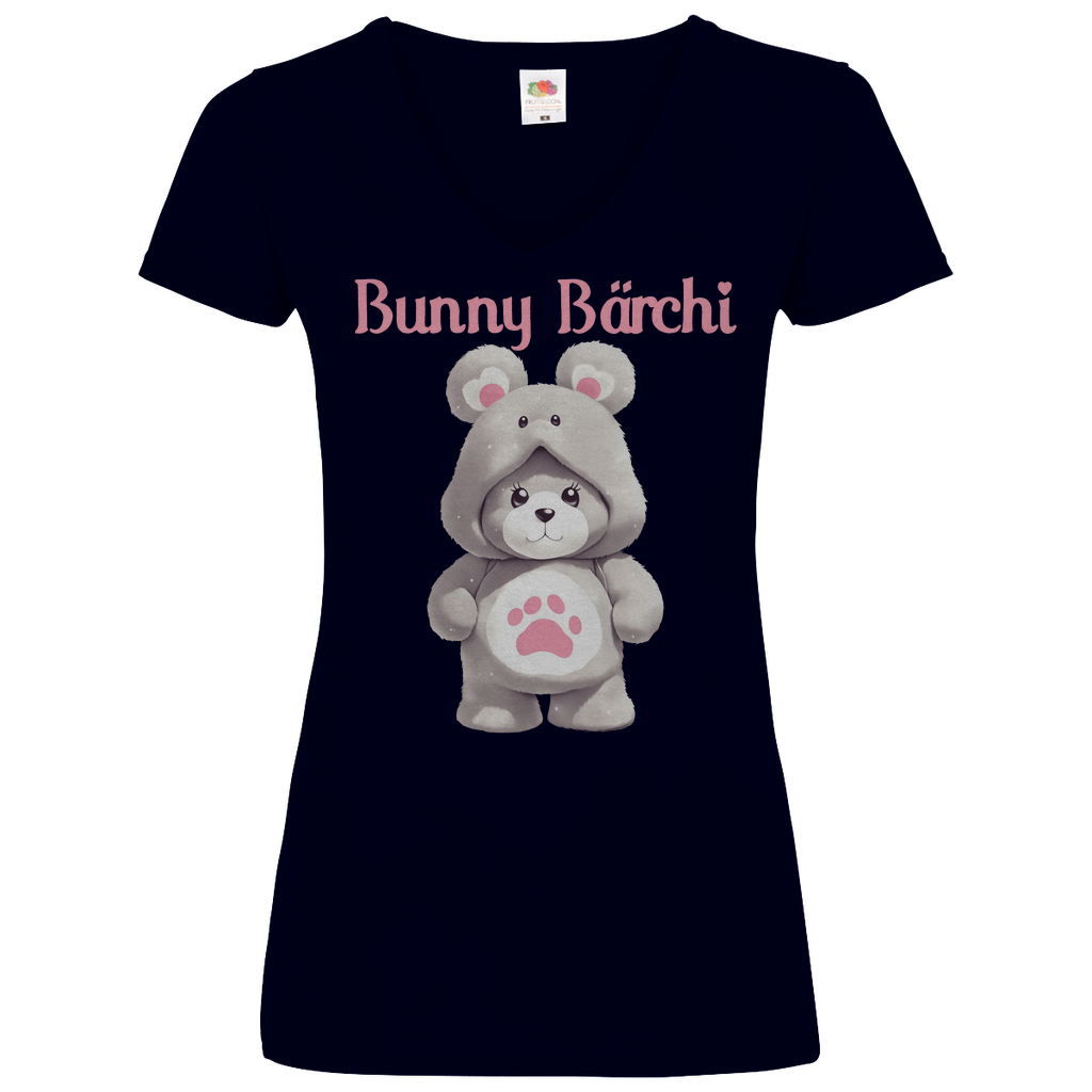 Bunny Bärchi - Glücksbärchi - V-Neck Damenshirt